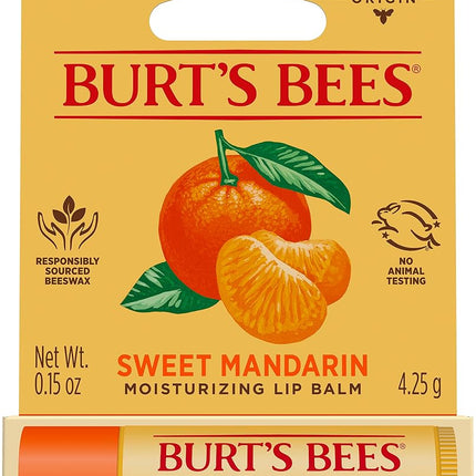 Burts Bees Sweet Mandarin Moisturizing Lip Balm fo