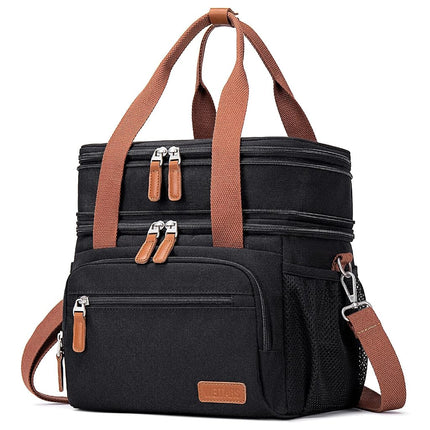 Weitars Lunch Bag for Women Men-Dual Compartment L