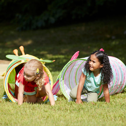 Melissa & Doug Sunny Patch Mariposa Tierna Túnel Gateador para Interiores y Exteriores, Juguete de Actividad de Desarrollo para Bebés