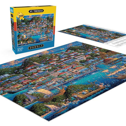 Buffalo Games - Eric Dowdle - St. Thomas - 1000 Piece Jigsaw Puzzle for Adults -Challenging Puzzle Perfect for Game Nights - Finished Size is 26.75 x 19.75
