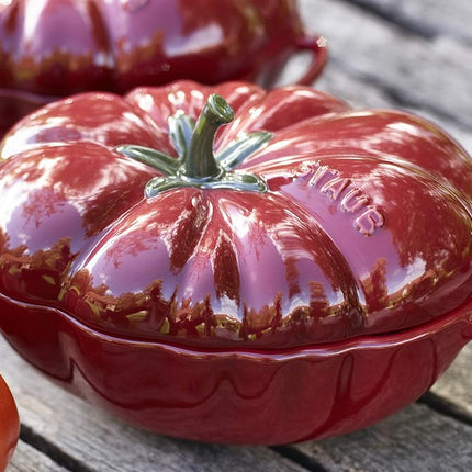 Staub 405118550 Tomato Casserole 40511-855-0 Enamelled Surface Ceramic