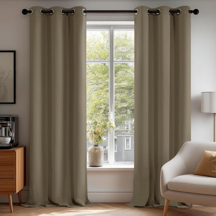 Deconovo Grommet Window Panels, Room Darkening The