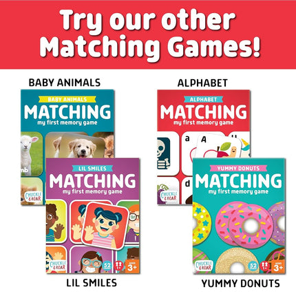 Chuckle & Roar Alphabet Matching Memory Game, Toddler Games, Kids Ages 3+