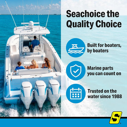 Seachoice 3-Rod Storage Holder, Black, ABS Plastic
