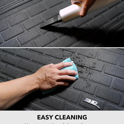 3D MAXpider Cargo Custom Fit All-Weather Floor Mat for Select Grand Cherokee Models - Kagu Rubber (Black)