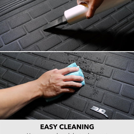 3D MAXpider Cargo Custom Fit All-Weather Floor Mat for Select Grand Cherokee Models - Kagu Rubber (Black)