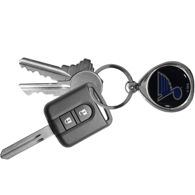 NHL Siskiyou Sports Fan Shop St. Louis Blues Chrome Key Chain One Size Team Colors