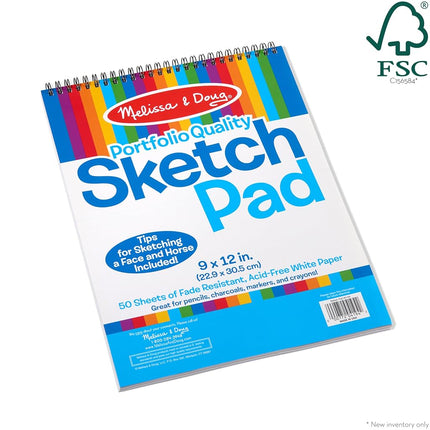 Melissa & Doug 4194 Sketch Pad (9) (-) Arts & Crafts, Multi-Color, Qty. 1