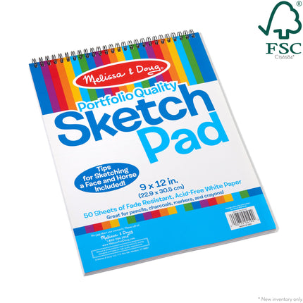 Melissa & Doug 4194 Bloc de dibujo (9) (-) Manualidades, multicolor, Cant. 1