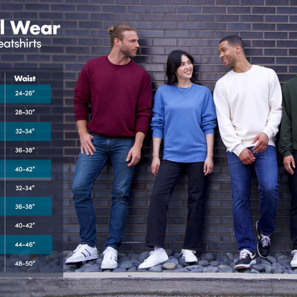 Fruit of the Loom Men's Eversoft Fleece Crewneck Sweatshirts, Moisture Wicking & Breathable, Sizes S-4x Shirt, Navy, 4XL