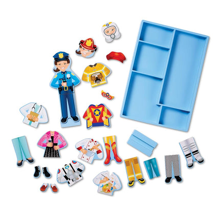 Melissa & Doug Julia Magnetic Dress-Up Set, Pretend Play, 8 Outfits, Encourages Creativity, 24 Magnetic Pieces