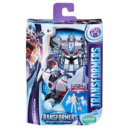 Transformers Toys EarthSpark Clase de Lujo Megatron, Figura de Acción de 12,5 cm, Juguetes de Robot para Niños a Partir de 6 Años