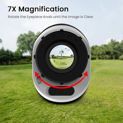 PEAKPULSE 1100m(1200 Yards) 7X Magnification Mini Small Light‌ Golf Range Finder Pocket 6oz for Golfer and Hunter Rangefinder HDLCD Rechargeable Angle Compensation Men Women Girl Boy