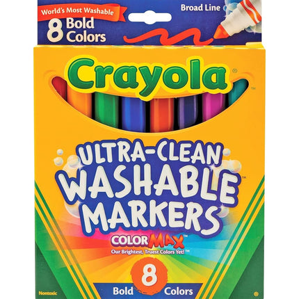 Crayola 8 Ct Bold Broad-Line Washable Markers