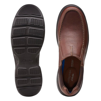 Clarks Men's Bradley Free Loafer, Tan Tumbled Leather, 6.5 UK
