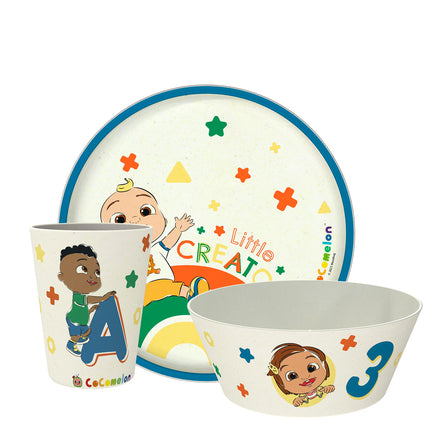Zak Designs CoComelon Kids Dinnerware Set 3 Pieces