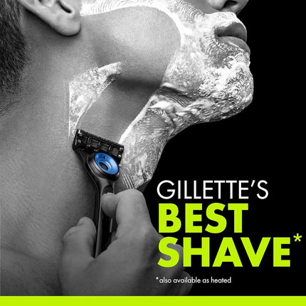 Gillette Labs Special NFL Seahawks Edition Men's Shaver - 1 Handle, 4 Razor Replacement and Magnetic Stand, Holiday Gifts for Men, GilletteLabs with Peeling Stick