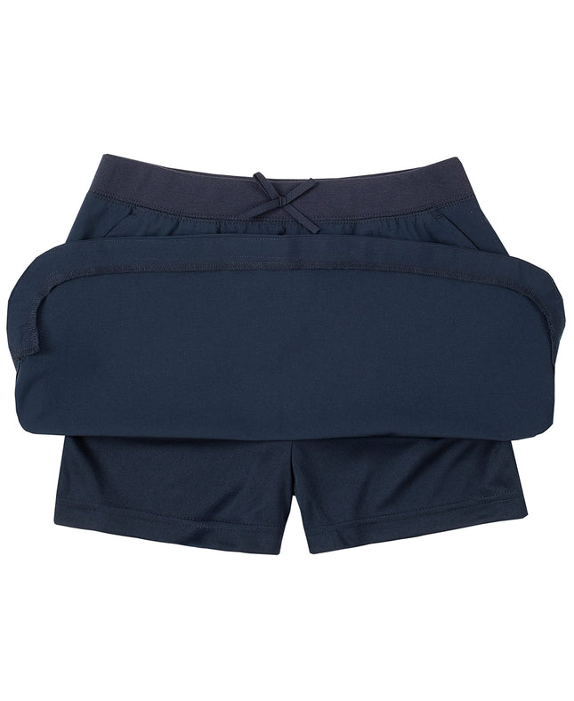 Jupe-culotte d'uniforme scolaire IZOD pour filles, marine, 3T