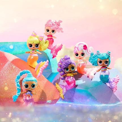 L.O.L. Surprise! Mermaids Makeover Magic Tots - DIY Wearable Lip Gloss for You and Your Doll, Mix and Create Makeup, Fun Water Play, 6 Dolls to Collect - for Ages 4+ Years