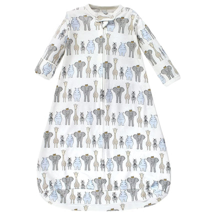 Saco de dormir, saco de dormir, manta de algodón de manga larga Hudson Baby unisex, Royal Safari, 18-24 meses