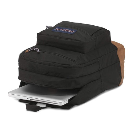 JANSPORT Cool Backpack, with 15-inch Laptop Sleeve - Large Computer Bag Rucksack with 2 Compartments, Ergonomic Straps, Black, Black, One Size, Cool Backpack