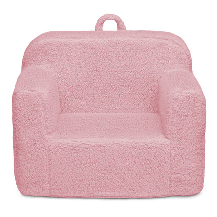 Sherpa Solid Colour Cozee Chair Sherpa Pink