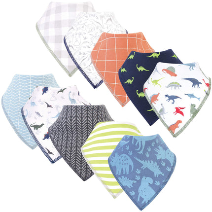 Hudson Baby Unisex Baby Cotton Fleece Bandana Bibs