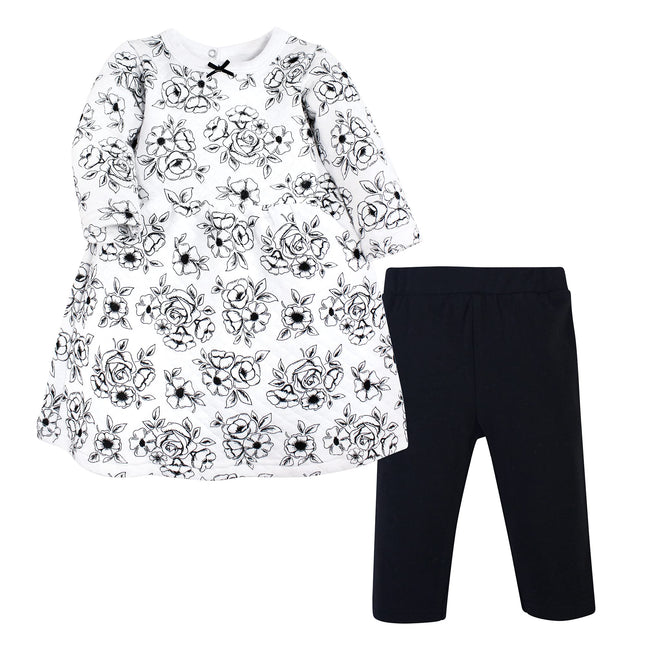 Hudson Baby Unisex Baby Quilted Cotton Dress and L