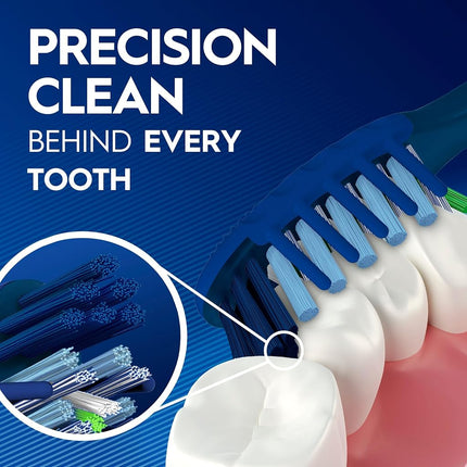 Oral-B Pro Health CrossAction Plaque Removal toothbrushes, 2 Count Toothbrush Soft, Deep Reach in Tight Spaces, Tongue Scraper Tooth Brush, Plaque Fighter, Gentle on Teeth, Gum stimulators