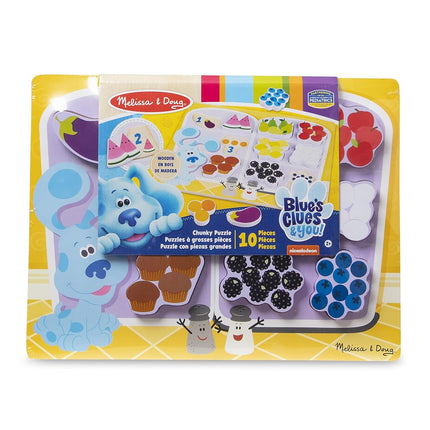 Melissa & Doug Blue's Clues & You! Wooden Chunky Puzzle - Fridge Food, Multicolor, 33024