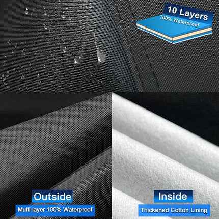 Holthly 10 Layers Car Cover Waterproof All Weather for SUV,100% Waterproof Outdoor Car Covers Rain Snow UV Dust Protection. Custom Fit for BMW X3, Audi Q5,Jeep Wranger,etc