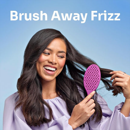 Wet Brush Frizz Free Detangler Reduces Frizz, Static & Flyaways Using Ionic Technology, Smooth Finish Styling Brush Adds Shine, Ergonomic Design, Works On All Hair Types, Wet Or Dry Hair, Purple