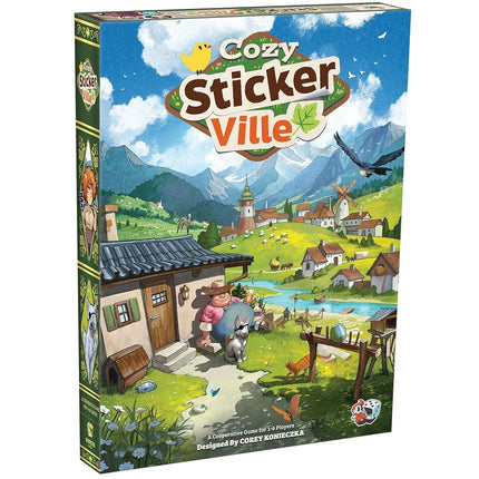 Asmodee | Cozy Stickerville | Family Board Game | 
