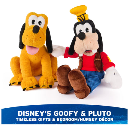 Peluche Clásico Oficial de Pluto de Disney GUND, Mickey y sus amigos, Animal de peluche de coleccionista de lujo para edades de 1 año en adelante, Amarillo, 35,5 cm