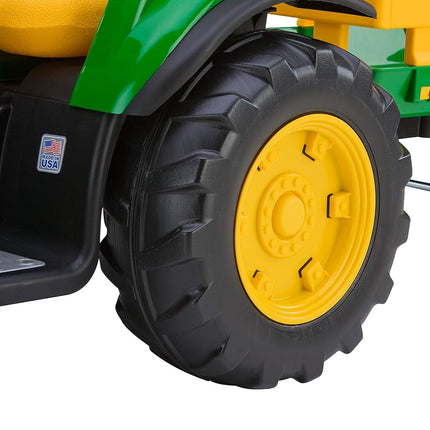 Peg Perego John Deere Ground Force Tractor With Trailer, Kids Ride-On Tractor, Boys, 3-7 Years