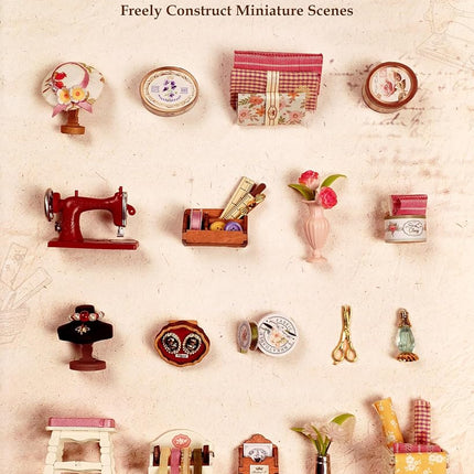 Rolife DIY Miniature House Kit Elsa's Tailoring, Mini Dollhouse Kit for Adults, Mini Room Building Kit for Teens, DIY Craft Kits for Parents Friends Girls Boys (Elsa's Tailor Shop)