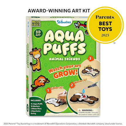 Skillmatics Aqua Puffs - Mess-Free Painting 3D Art & Craft Kit for Kids