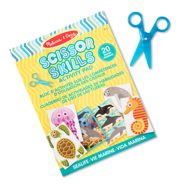 Melissa & Doug Sea life scissor skills activity bo