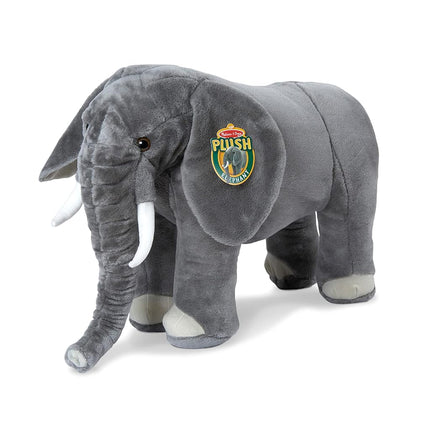 Melissa & Doug Giant Elephant - Lifelike Stuffed Animal (over 3 feet long)