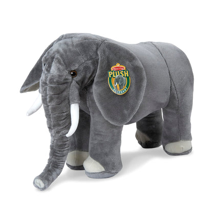 Melissa & Doug Elefante Gigante - Animal de Peluche Realista (más de 90 cm de largo)
