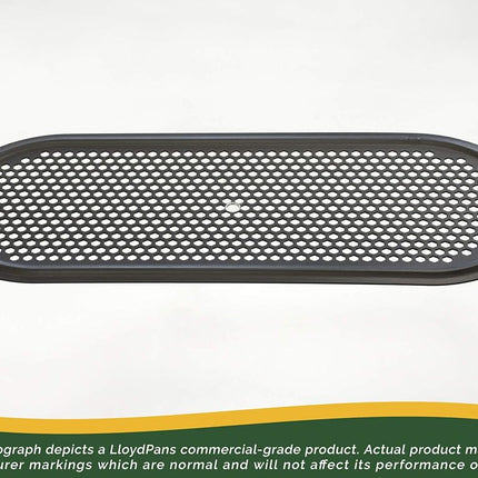 LloydPans Kitchenware 7 inch by 18 inch Perforated Flatbread Pan, Pre-Seasoned, Stick Resistant Pan Made in The USA, Black