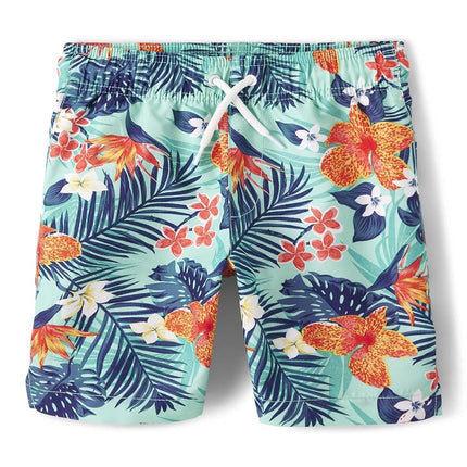 Maillot de bain pour garçons et tout-petits The Children's Place, motif Hawaï tropical, taille M