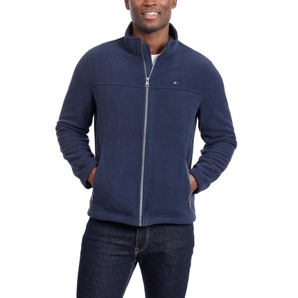 Tommy Hilfiger mens156TF185Tall Classic Zip Front Fleece Jacket Long Sleeve Fleece Jacket - Gray - 3X Tall