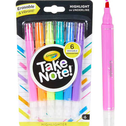 CRAYOLA MARCADORES TEXTUALES 6/PAQ 58-6504