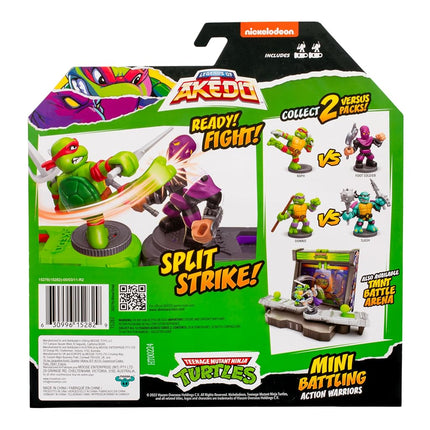 Legends of Akedo Teenage Mutant Ninja Turtles - Versus Pack Raph Versus Foot Soldier, Includes 2 Mini Battling Figures as Well as 2 Exclusive Battle Controllers, Ready, Fight, Split Strike