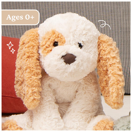 GUND Cozys Collection Peluche de perrito, peluche de perro para edades de 1 año en adelante, tostado/crema, 25.4 cm