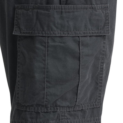 Wrangler Authentics Men's Classic Relaxed Fit Cargo Short, Anthracite Ripstop, 34