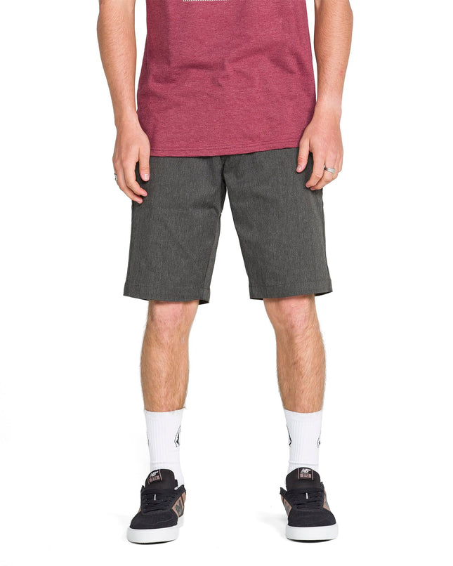 Volcom Men's Vmonty Stretch Short, Charcoal Heathe