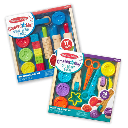 Melissa & Doug Clay Play Activity Set With Sculpting Tools and 8 Tubs of Modelling Dough