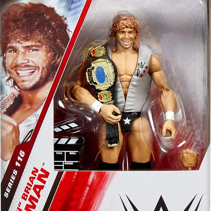 Mattel WWE Elite Action Figure & Accessories, Series #116 6-inch Collectible Brian Pillman with 25 Articulation Points & Swappable Hands